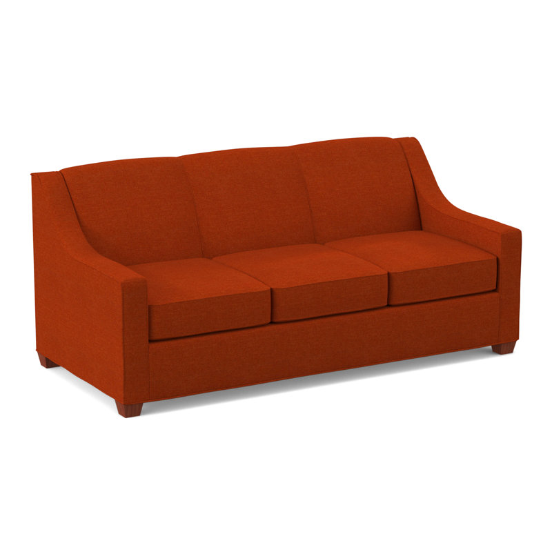Phillips Square Arm Sofa with Reversible Cushions, BM Cherry, 34.5" H x 76" W x 36" D, Antic Cinder