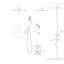 Système de douche mural double 12 po avec valve Roughin-124944719