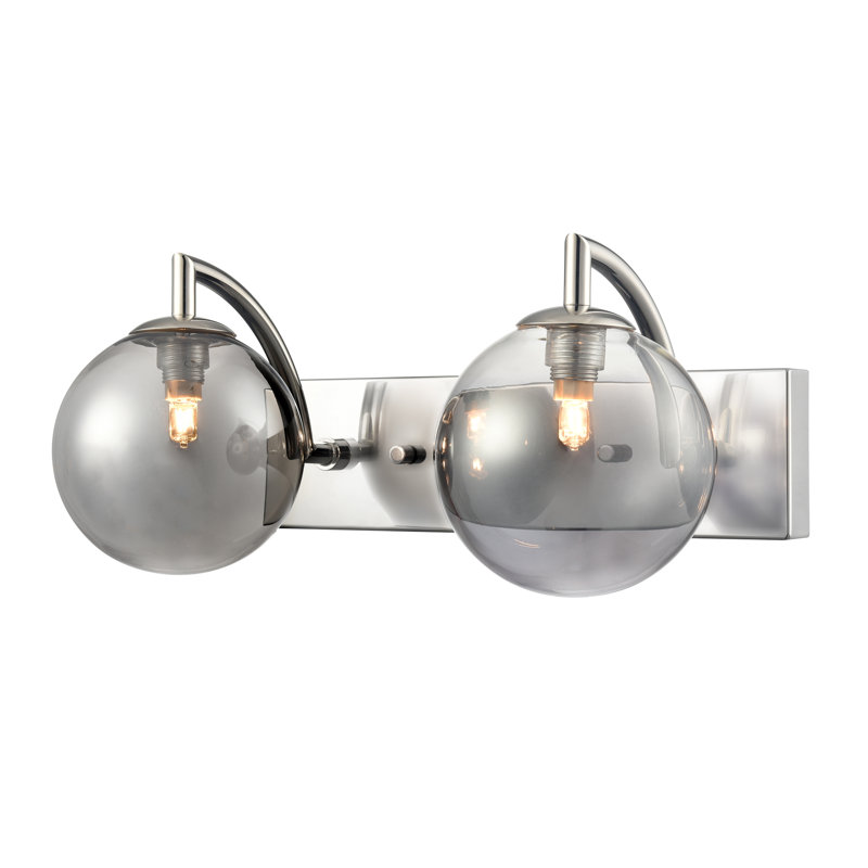 Aleanah Wall Bracket, Polish Nickel, Black