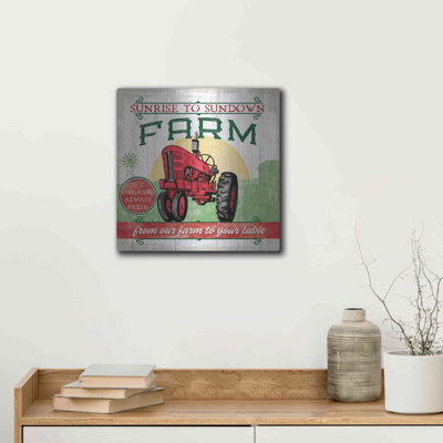 'Tractor' by Mollie B, Metal Wall Art,