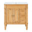 Meuble-lavabo autoportant, structure en bois massif et lavabo en céramique-271829273-271829279