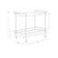 Gavriella Metal Bar Cart - White