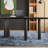 Black Free Form Solid Wood desk-232114588