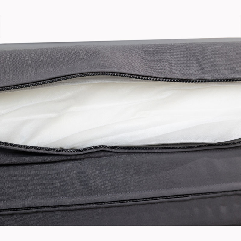Chaise longue d'extérieur Beaubien, Gris foncé / Gris, 4