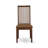 7 Piece Dining Table Set Consist of a Rectangle Kitchen Table and 6 Linen Fabric Kitchen Dining Chairs, 36x60 Inch, Mahogany-1714104489-1671875838-1671875835