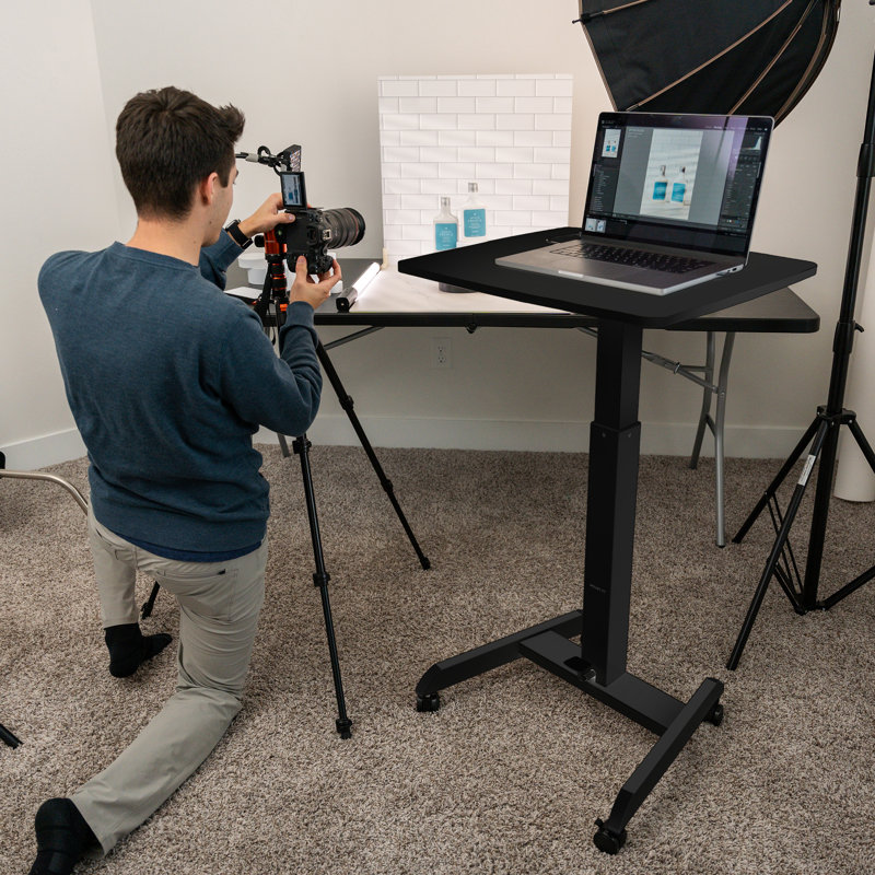 Height Adjustable Rolling Laptop Desk