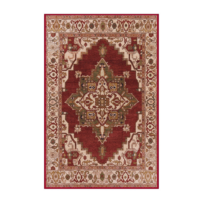 Tapis oriental rouge / beige, Rectangle 2 pi x 3 pi