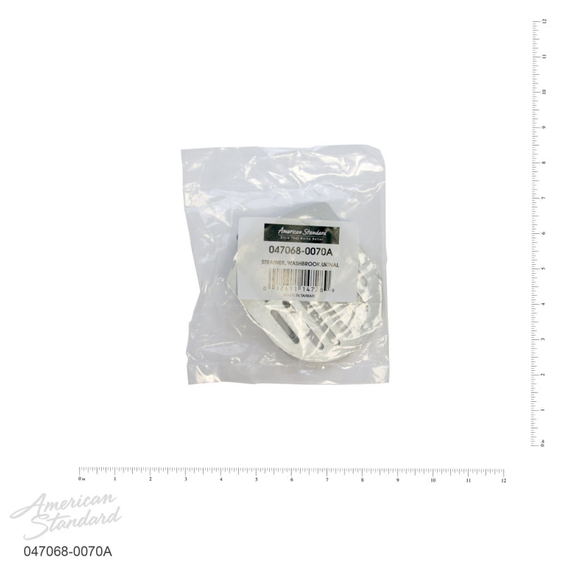 Stainless Steel 4" Urinal Strainer with Screws