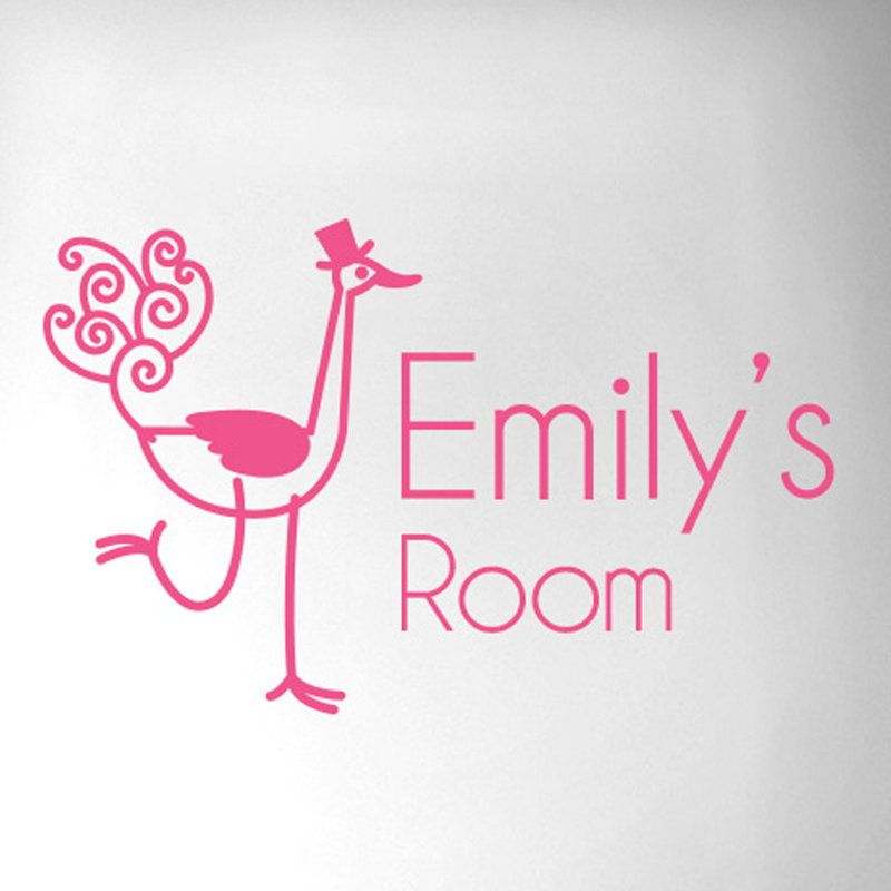 Animals Wall Decal, Pink