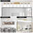 8-Light Modern Bathroom Vanity Light, E26 Socket (Bulbs Not Included)-535485381-535485400-535485407