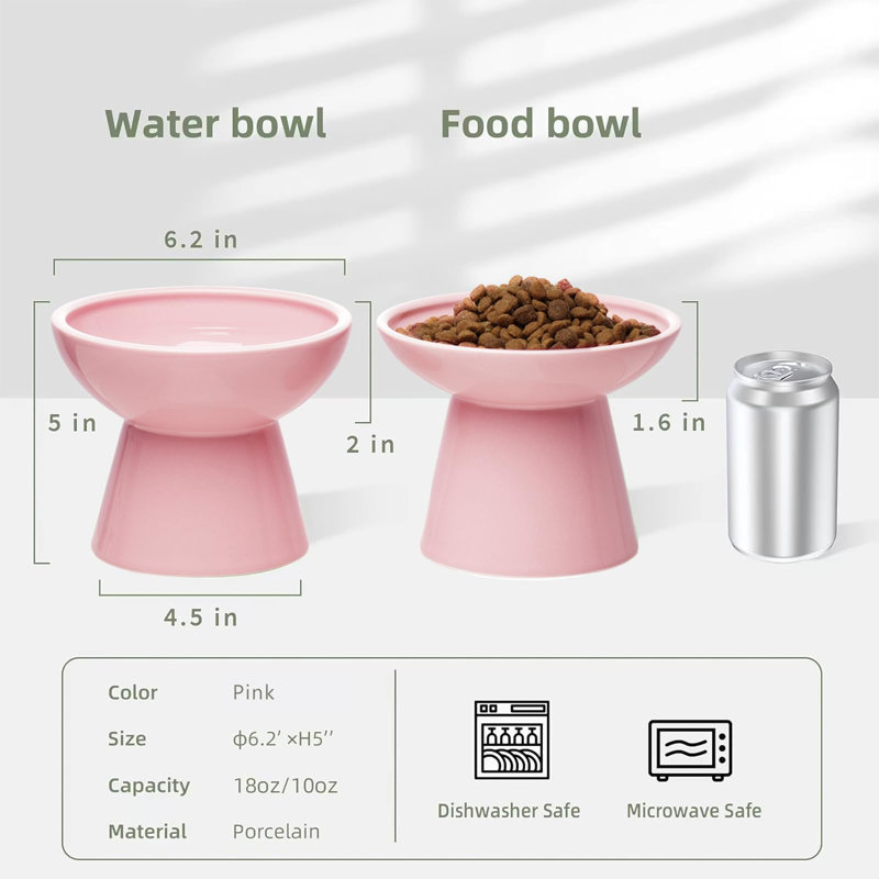 Rurik Elevated Feeder, Pink
