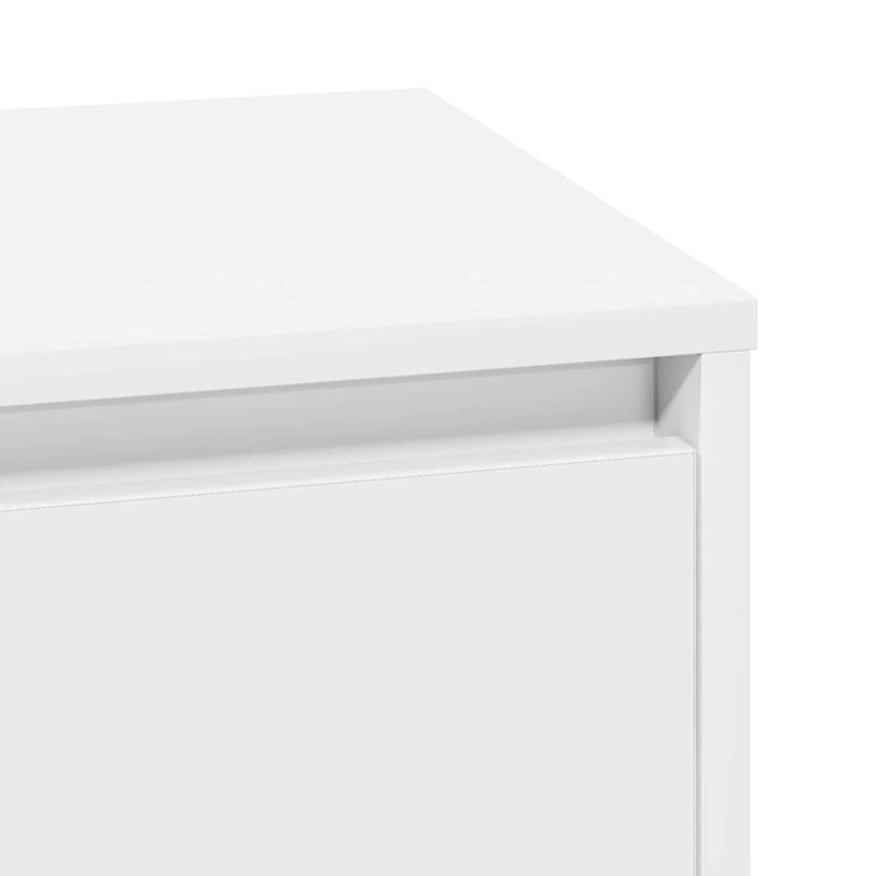 Bedside Cabinet 39 X 34.5 X 50 Cm Engineered Wood, White