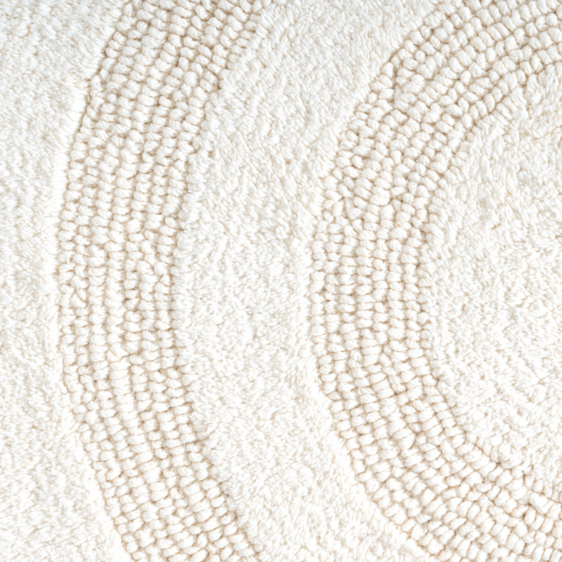 Tapis pour salle de bain Aridatha, Ivoire ivoire, L 36 po x L 36 po