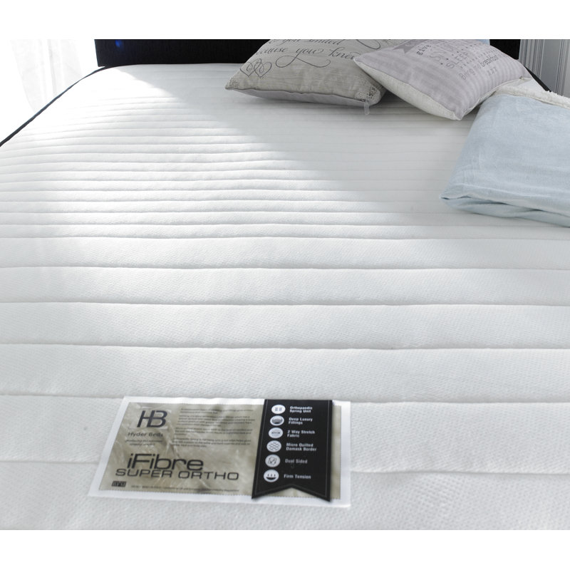 Upholstered DE Size - 140 X 190 Cm Divan Bed with Mattress, No Drawer, Small Double