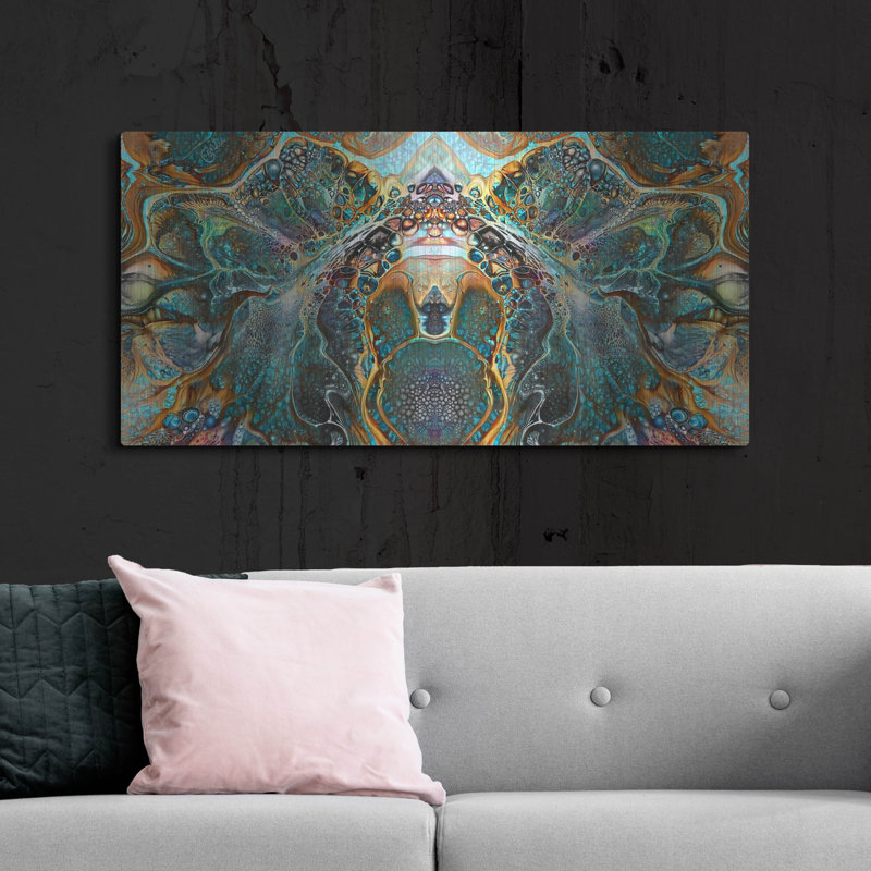 Trinx «Emerald Bridge» par Pedro Gavidia, art mural en métal, H 24 po x l 48 po