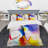 Creative Flower in Multiple Colors - Abstract Duvet Cover Set - Microfiber Polyester