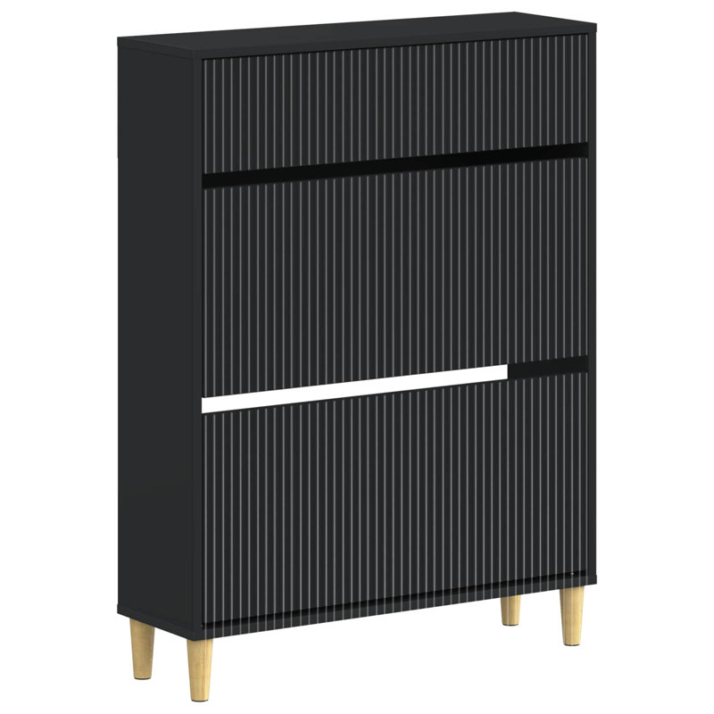 Shoe Storage, 103 cm H x 78 cm W x 24 cm D, Black