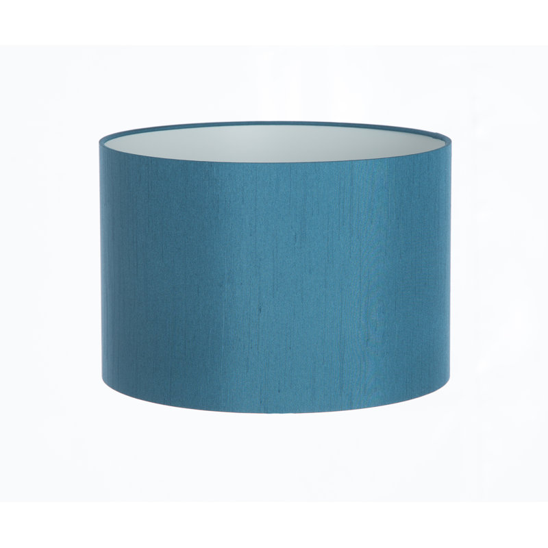 Polyester Drum Lamp Shade ( Screw On ), Teal, 23cm H x 35cm W x 35cm D