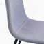 Ensemble de chaises de salle à manger luxueuses à pieds en métal avec siège confortable en lin et coton-886738591-886738588