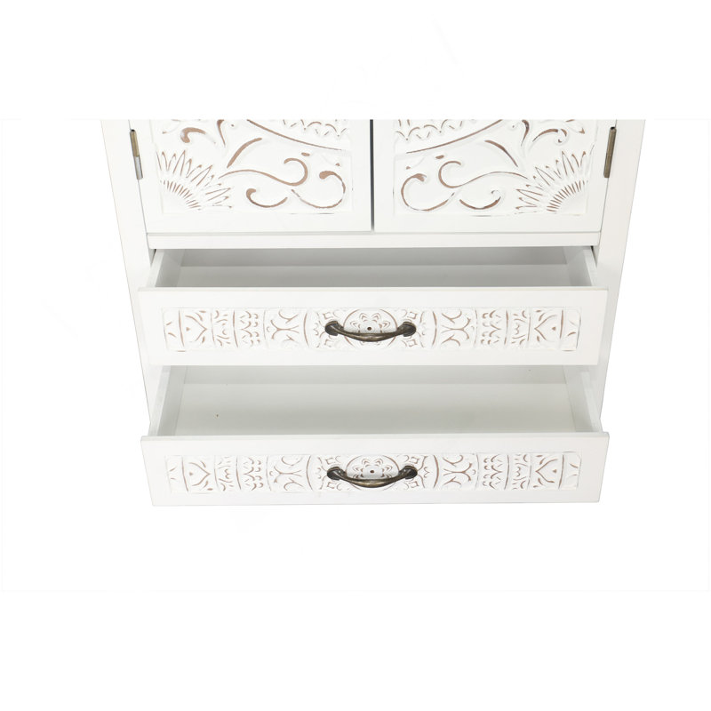 Grande armoire de rangement blanche 27 po Accent