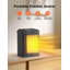Petit radiateur 1500W, radiateur en céramique PTC, radiateur portatif avec thermostat, protection de sécurité, chauffage rapide 2S, mode ECO, minuterie 24H, coffre-fort pour une utilisation au bureau