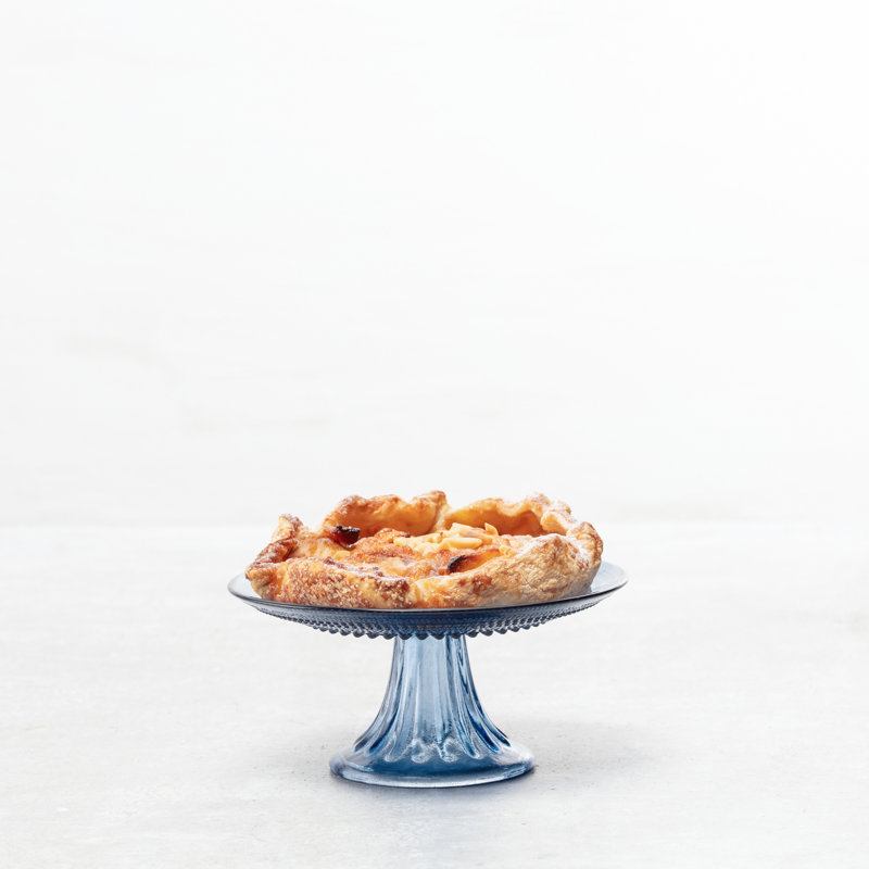 Fortessa Jupiter Vintage Glassware Cake Stand, Blue