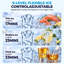Chichef Ice Maker 75 lb. Daily Production Cube and Gourmet Clear Ice Freestanding Ice Maker