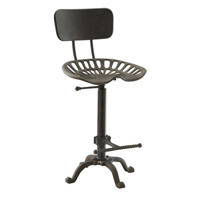 Tabouret de bar en bois et métal