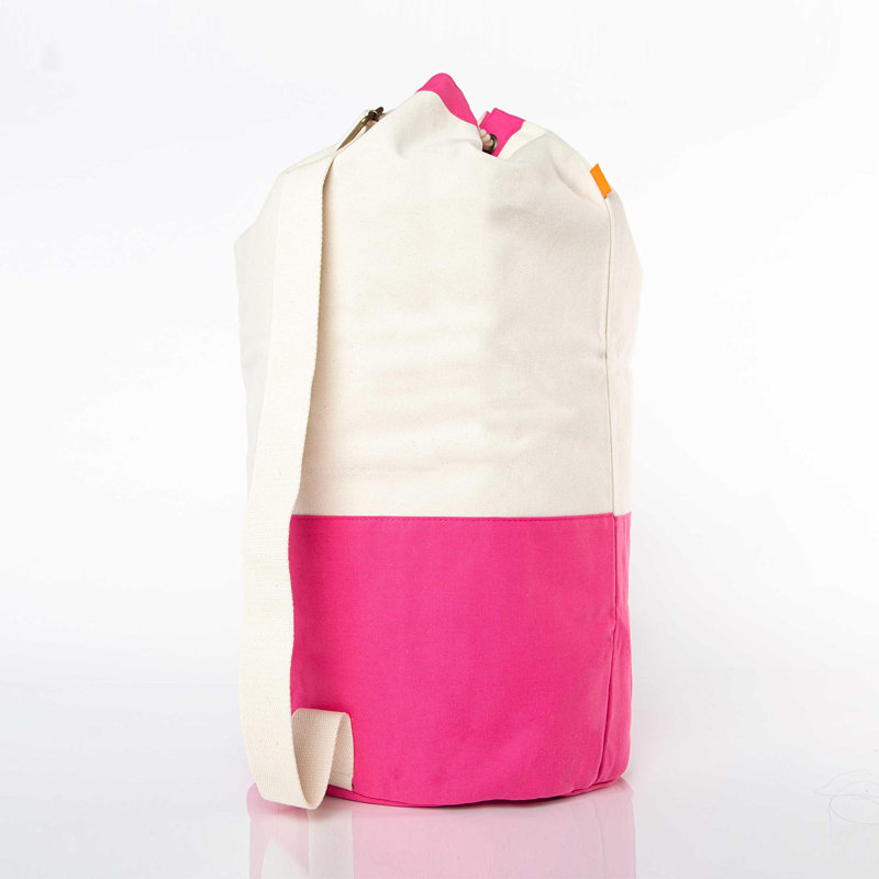 Canvas Laundry Duffel, Hot Pink