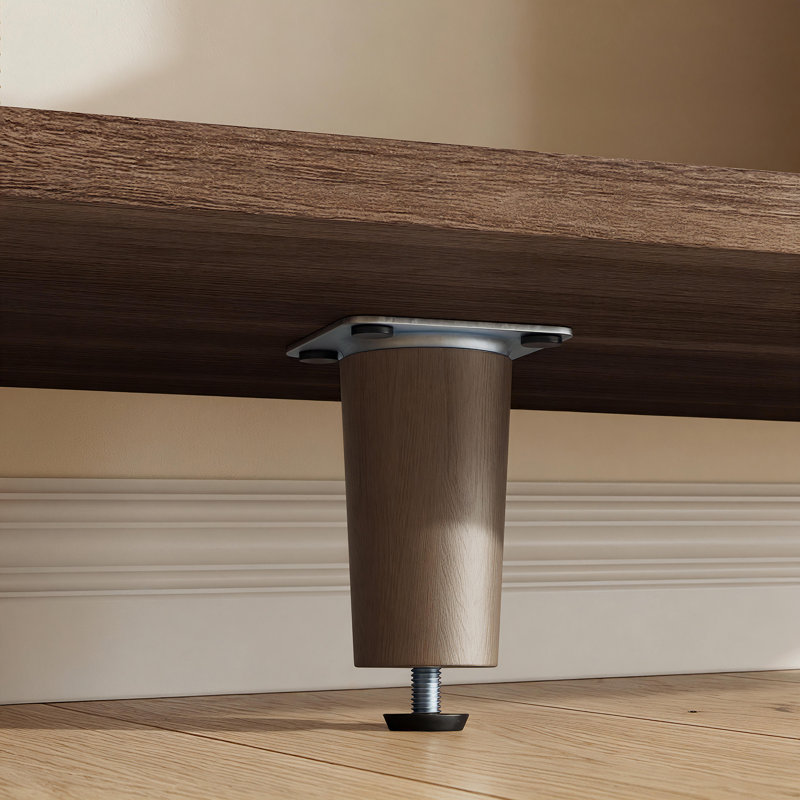 Console de style campagne moderne 45 po avec 2 tiroirs Dulane, brun, Brown, H 33,5 po x l 44,5 po x P 13,8 po