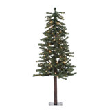 Natural Alpine 4' H Lighted Artificial Cedar Christmas Tree