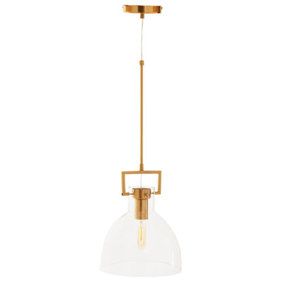 Aerick 1 - Light Gold Bowl Pendant