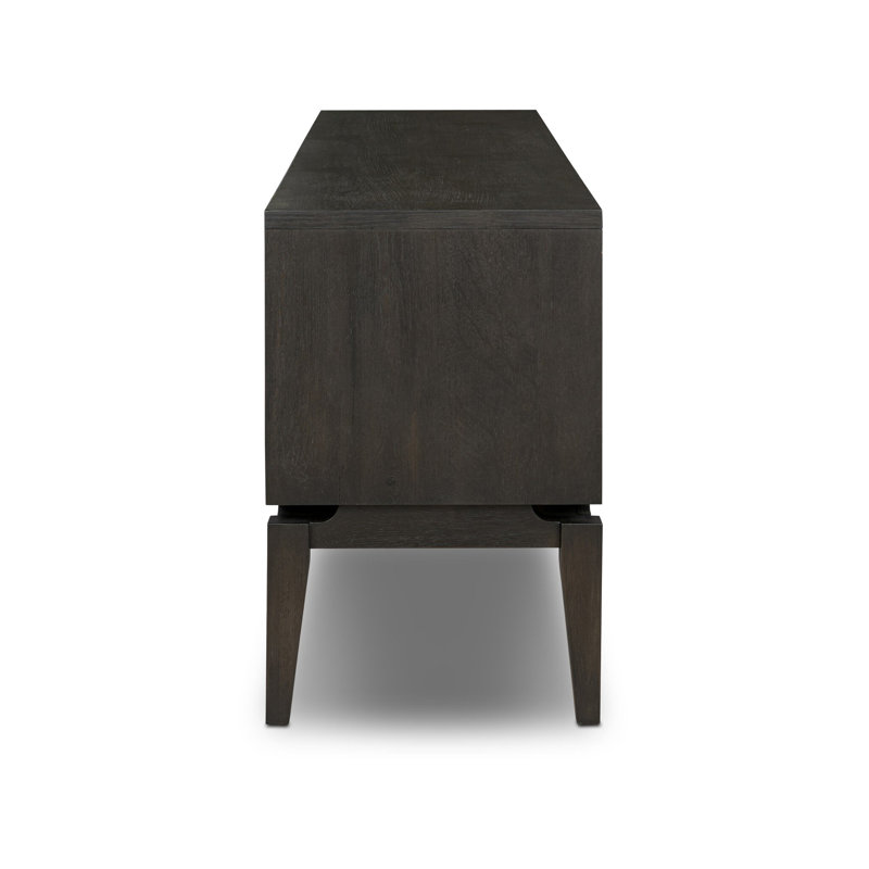 BERGSTROM Media Console, Smoked Black Oak