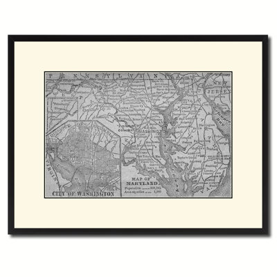 " Maryland Vintage Map "