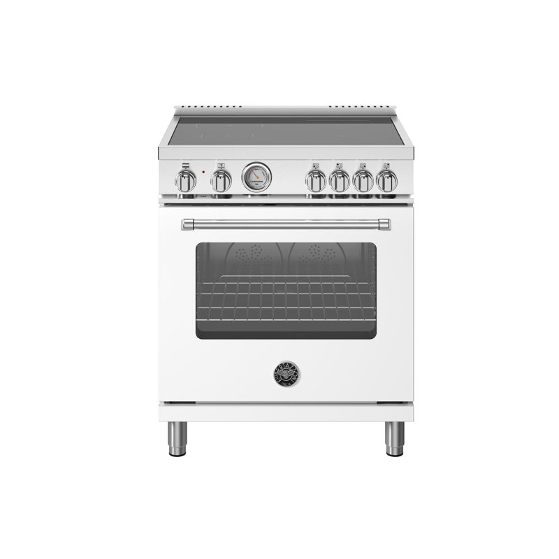 Master Series Induction Range 30" - 4 Heating Zones - Electric Oven - White Matt Finish