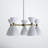 Bimini 5-Light Metal Geometric Shaded Chandelier-406457859