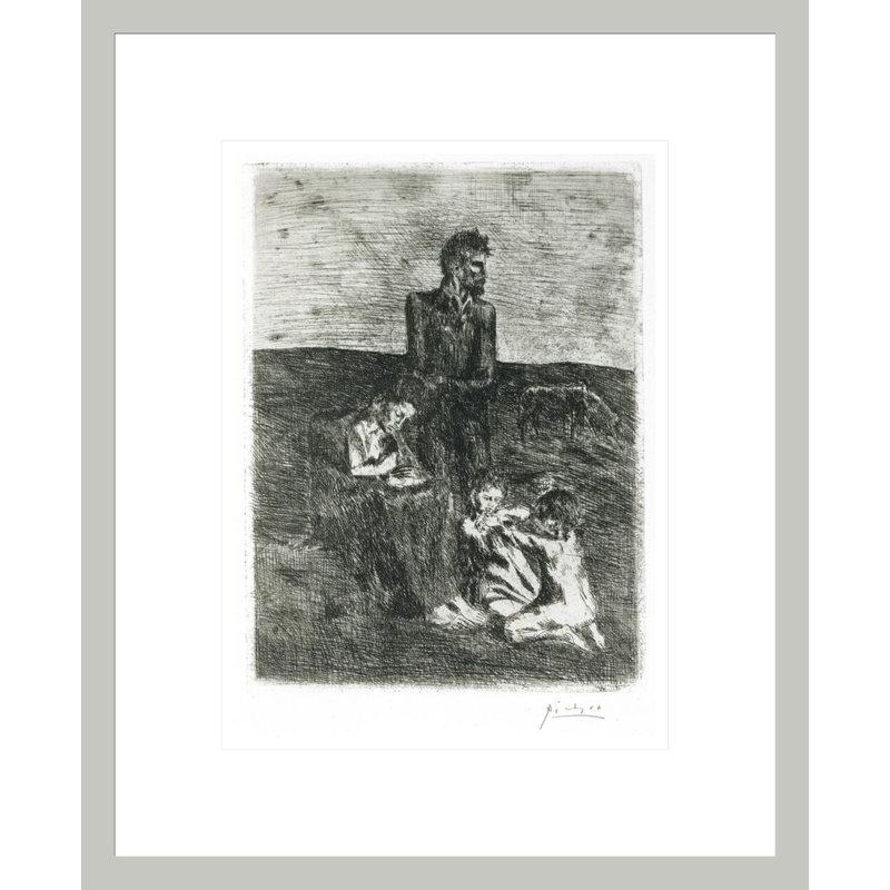 «The Poor» par Pablo Picasso, impression giclée sur cadre, H 16,75 po x l 13,69 po
