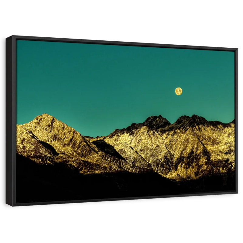 " Golden Mountain Range ", 40" H x 27" W