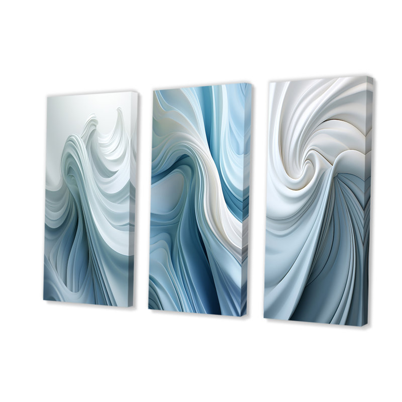 3 pièces d'art mural collage - Cita, Toile tendue, H 40 po x l 60 po