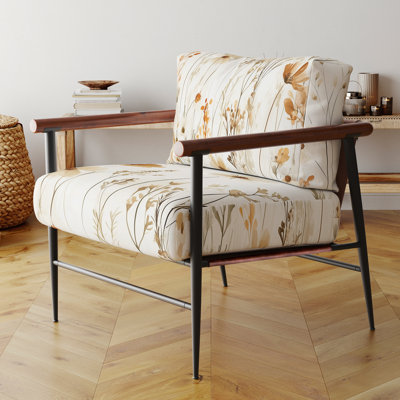 Chaise d'appoint Wildflowers - Fauteuil neutre Wildflower Field III