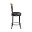Chaise de salle à manger pivotante en similicuir 1 pièce-125272808