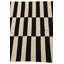 Tapis noir et blanc 3x5 Ponce