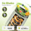 KOIOS 18 oz. Single Speed Countertop Blenders for Shakes and Smoothies with 2x18.6oz and 10oz Cups
