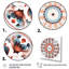 Mandala élémentaire sérénité en bleu et rouge-746080087-746080086