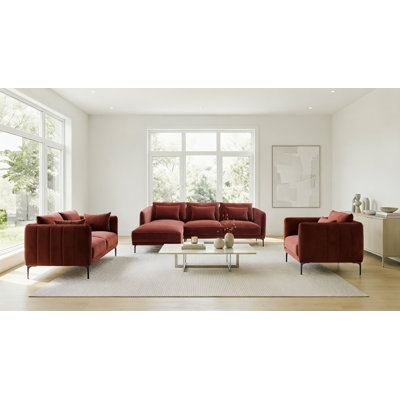 Rae 3-Piece Upholstered Living Room Set