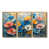Toile avec cadre flottant or