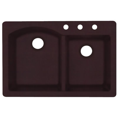 33'' L Double Bowl Quartz Kitchen Sink