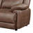 Upholstered Padded Arm Sofa Dark Brown