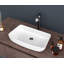 Lavabo de salle de bain vasque rectangulaire 24 po x 15 po en céramique blanche