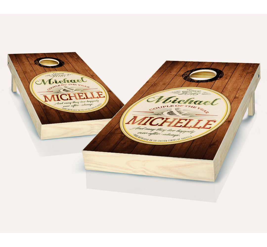 Cornhole Set with Bags AJJ Cornhole 